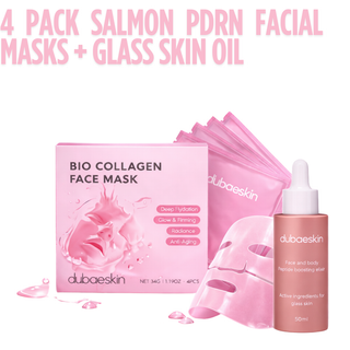 4 Pack Salmon PDRN + Glass Skin Oil Combo